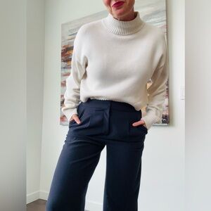 ARITZIA Sunday Best Cropped Mock Neck Sweater